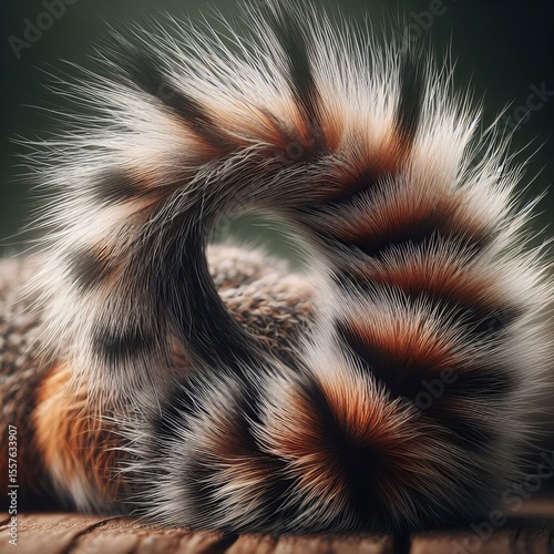 tail thick and bushy with coarse