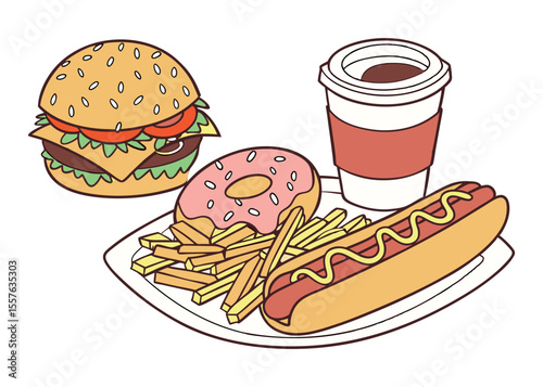fast food set