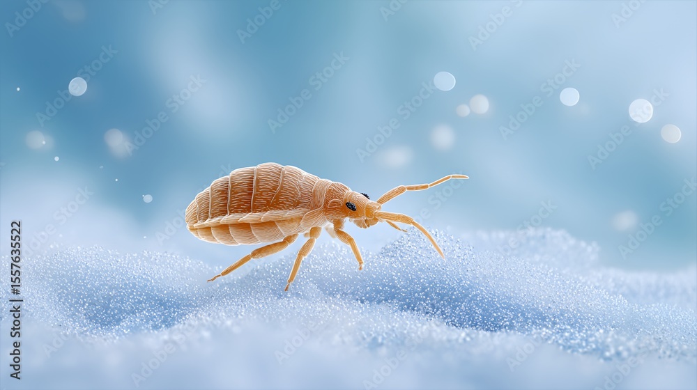 Obraz premium Dust mite on the bed