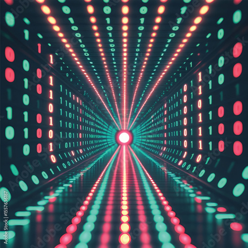 Network technology background illustraion vector .