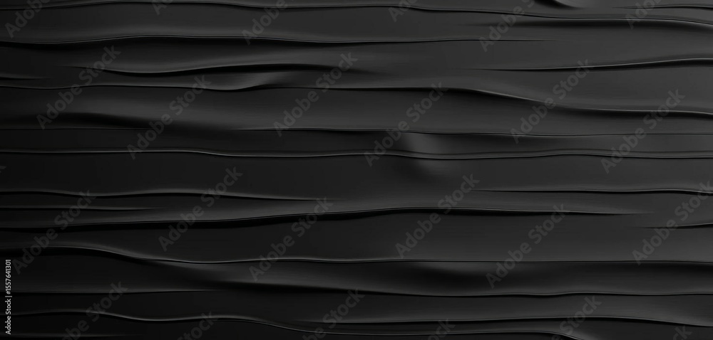 Obraz premium Seamless black plastic texture, horizontal background, banner, element