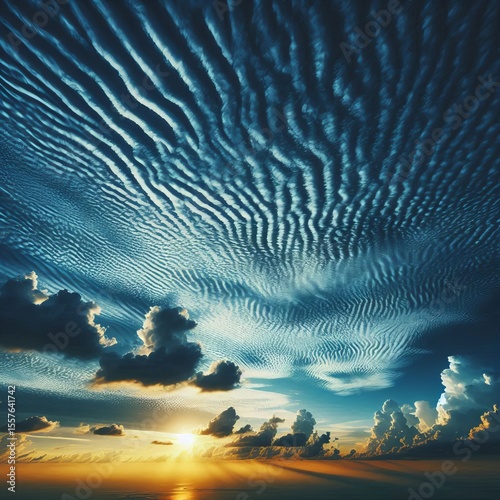 Mackerel Sky Mid level clouds appearing