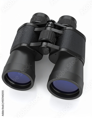Black binoculars isolated on transparent background.binocular, glasses, lens, look, optical, spy, vision, zoom, goggles, looking, person, telescope, black, view, discovery, future, magnify, military, 