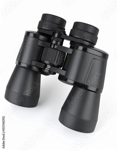 Black binoculars isolated on transparent background.binocular, glasses, lens, look, optical, spy, vision, zoom, goggles, looking, person, telescope, black, view, discovery, future, magnify, military, 