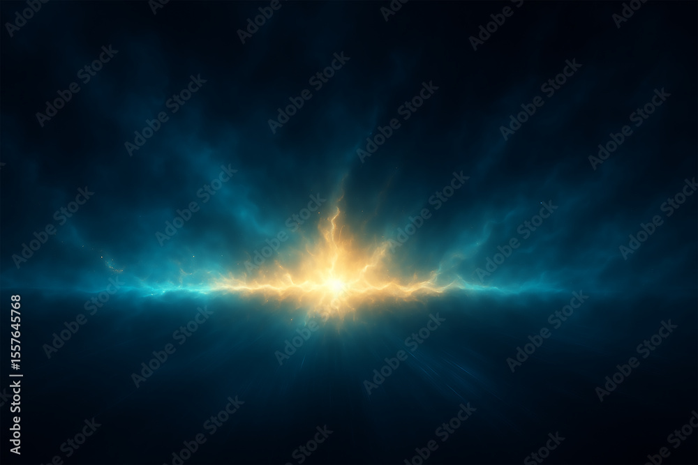 Fototapeta premium Cosmic Velocity Burst — Futuristic Energy Surge