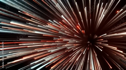 Dynamic Burst of Light and Color in Motion