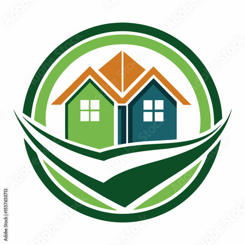 Black Gold Real Estate Logo. Construction Architecture Building Logo Design Template Element