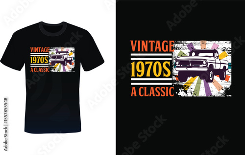 Vintage 1970s a classic t-shirt design