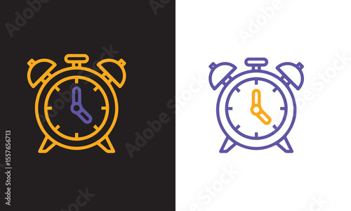 vector illustration of a clock