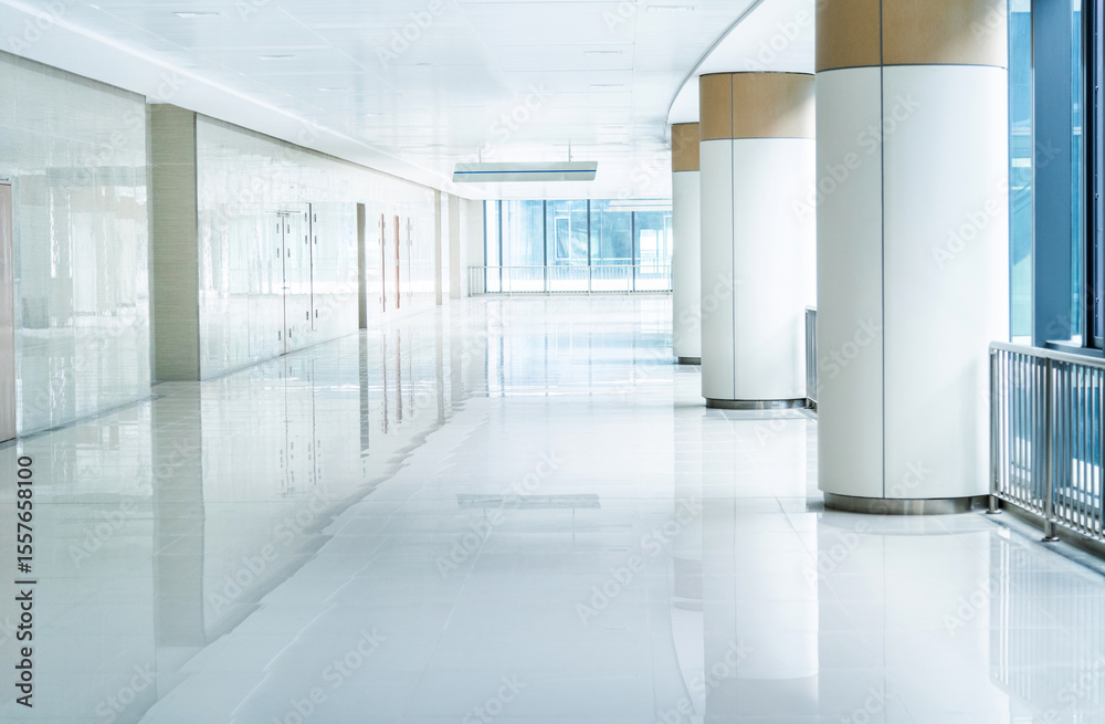 Fototapeta premium Background of modern hospital hallway