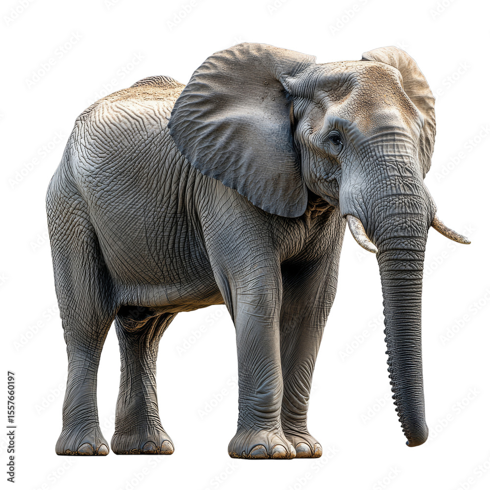 Obraz premium Explore the Majestic Elephant: An Icon of Nature's Grandeur and a Symbol of Wildlife Conservation in Endangered Ecosystems
