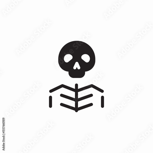 bone skeleton icon sign vector