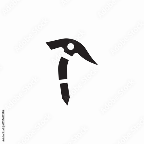 climbing pick icon sign vector