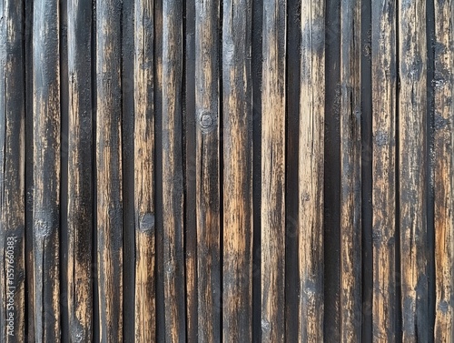 Weathered wooden texture with dry ridged grain pattern
