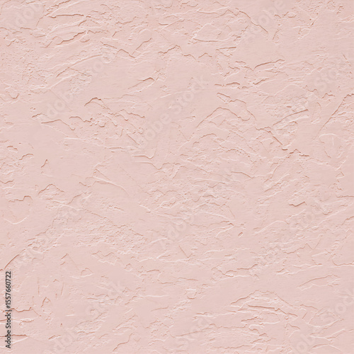 Light pink plaster wall background with decorative stucco and subtle abstract texture, elegant interior surface ideal for artistic wallpapers and modern design projects