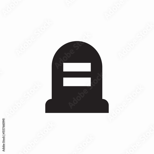 grave stone icon sign vector