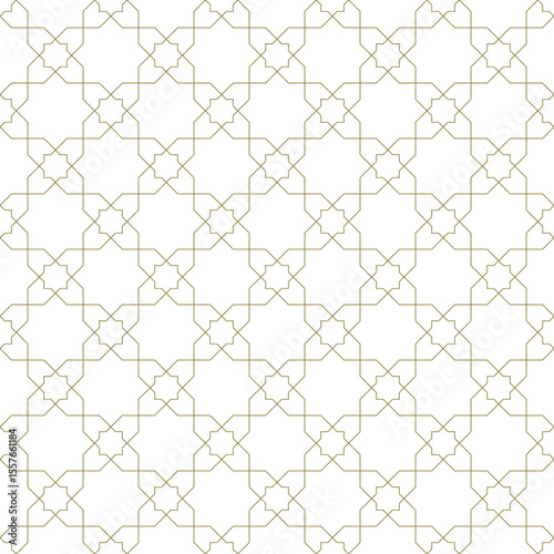 Seamless geometric ornament based on traditional islamic art. For fabric,textile,cover,wrapping paper,background.
