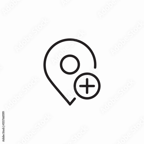 location add icon sign vector