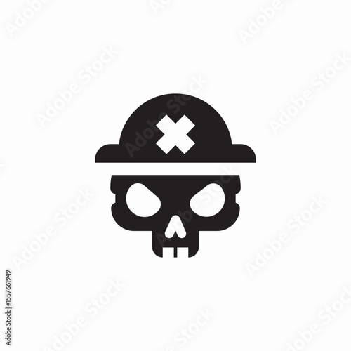 skull pirate icon sign vector