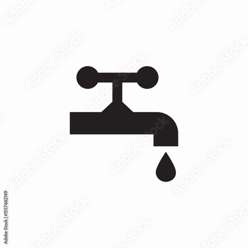 tap water icon sign vector
