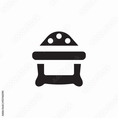 traditional furnance icon sign vector