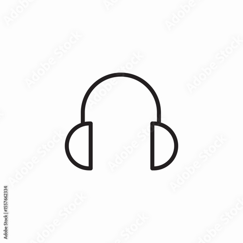 wireless headset icon sign vector