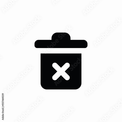 computer bin icon sign vector