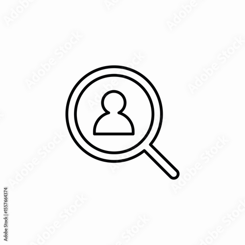 contact book search icon sign vector