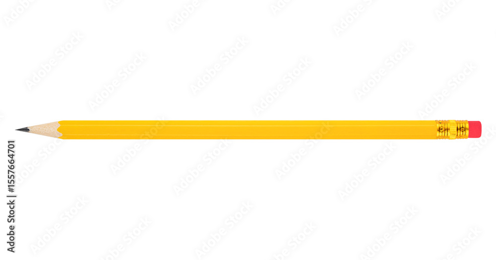 Yellow pencil isolated on transparent background. Stock photo Yellow pencil isolated on transparent background. Stock photo