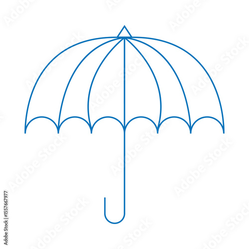 Umbrella icon isolated on white background. Water protection icon. Rain umbrella icon .