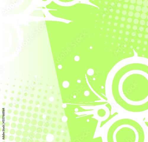 Frutiger Metro - fond abstrait - vert citron