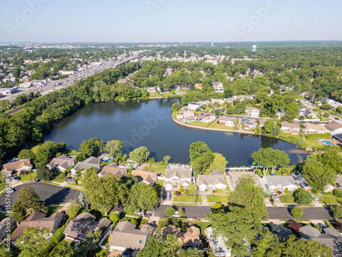 Glen Cove NY Waterfront Real Estate Sought After Beach Community Drone Photos Luxury Homes Coastal Living