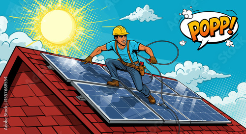 Solar Panel Installation A Pop Art Guide to Clean Energy