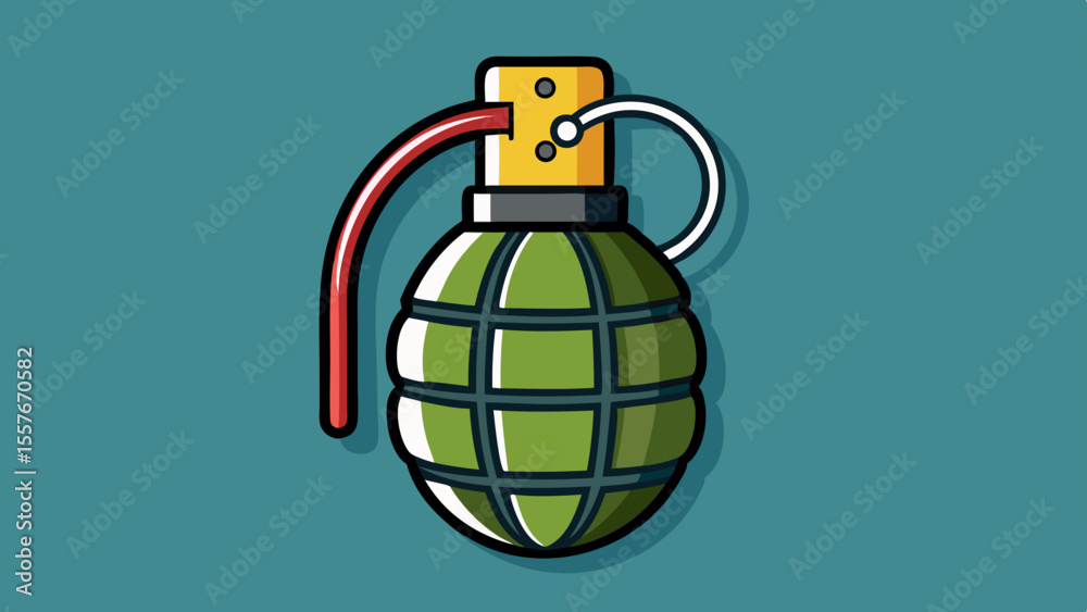 Fototapeta premium cartoon bomb with a bomb