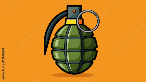 grenade isolated on white background