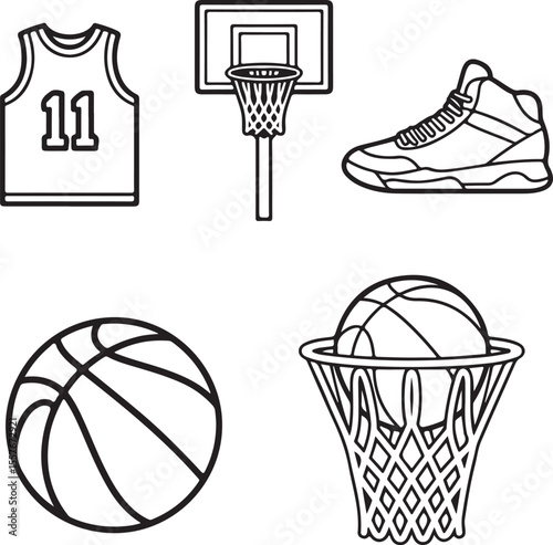 Basketball Dunk Silhouette in Action

Player Dribbling the Ball Vector Design

Slam Dunk Sports Silhouette Scene

Street Basketball Game Silhouette Art

Basketball Shooter in Motion Vector