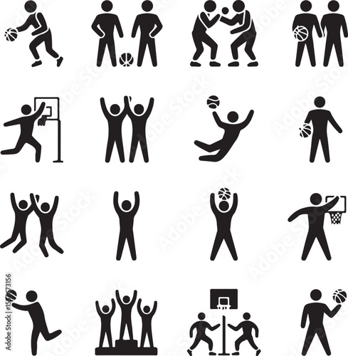 Basketball Dunk Silhouette in Action

Player Dribbling the Ball Vector Design

Slam Dunk Sports Silhouette Scene

Street Basketball Game Silhouette Art

Basketball Shooter in Motion Vector