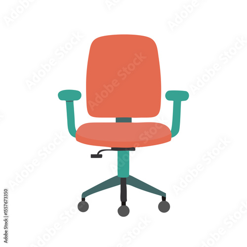 red office chair