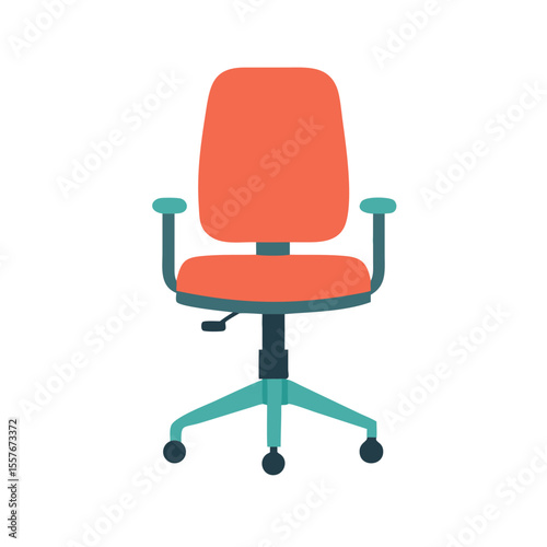 red office chair