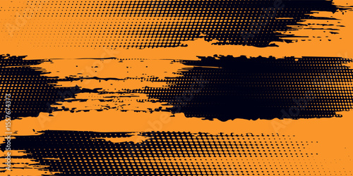orange black brush pattern wrap car sticker banner abstract sporty lines black orange grunge brush color combination.