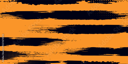 orange black brush pattern wrap car sticker banner abstract sporty lines black orange grunge brush color combination. eps 10.