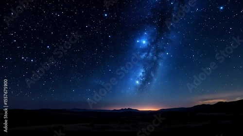 Stunning Milky Way Sunset Over Desert Landscape