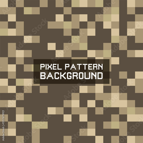 Pixel Pattern Background: A digitally crafted mosaic of pixelated squares, creating a dynamic backdrop with modern minimalist design. Evokes a sense of digital artistry and contemporary aesthetics.