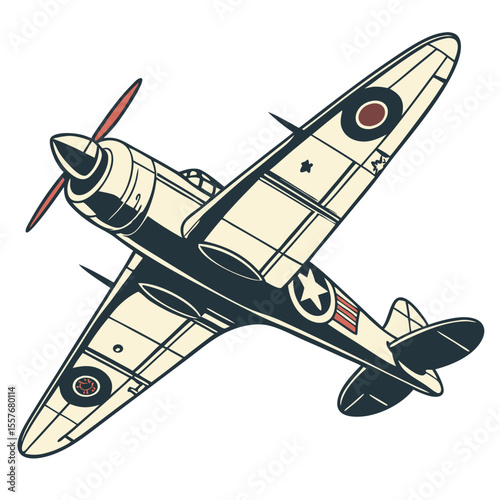 “Jet Plane Vector Illustration Isolated on White Background”

