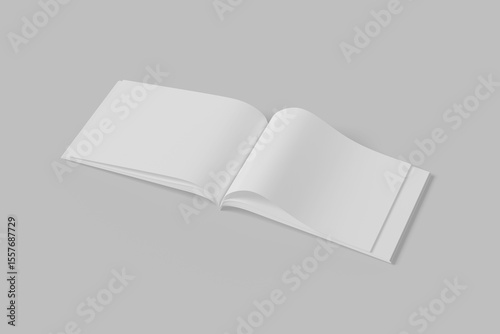 open landscape magazine for mockup
