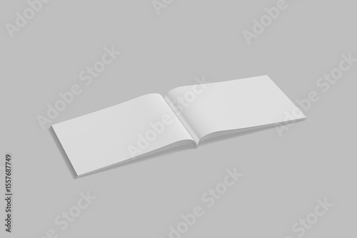 open landscape magazine for mockup