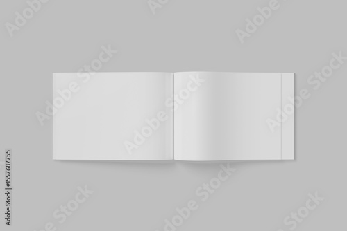 open landscape magazine for mockup