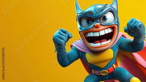 funny clown with a mask
