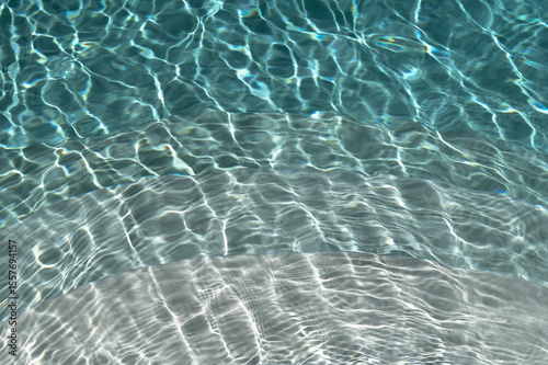 pool steps in water