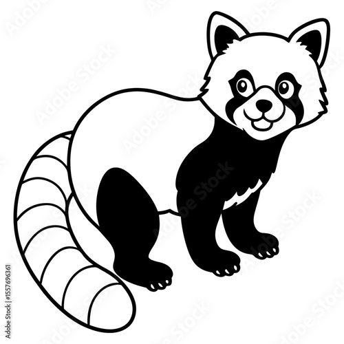 red-panda---bushy-tail---masked-face---climbing